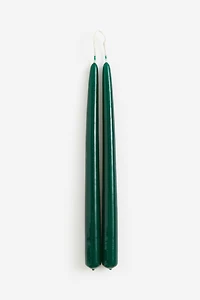 Lot de 2 bougies effilées