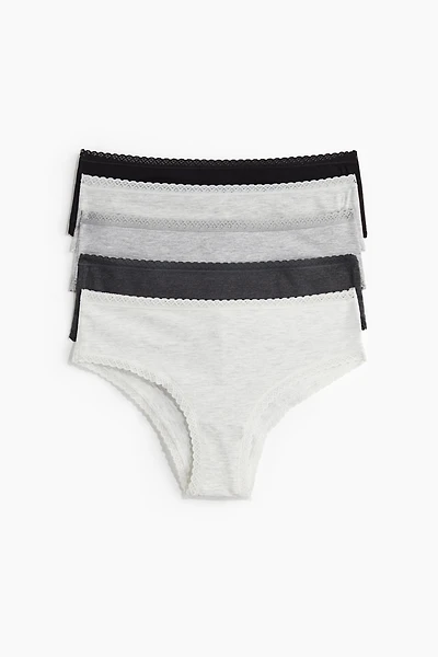 Lot de 5 culottes Hipster en coton