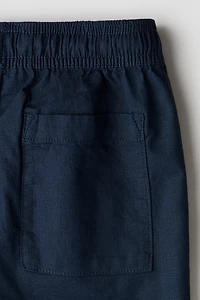 Linen-Blend Shorts