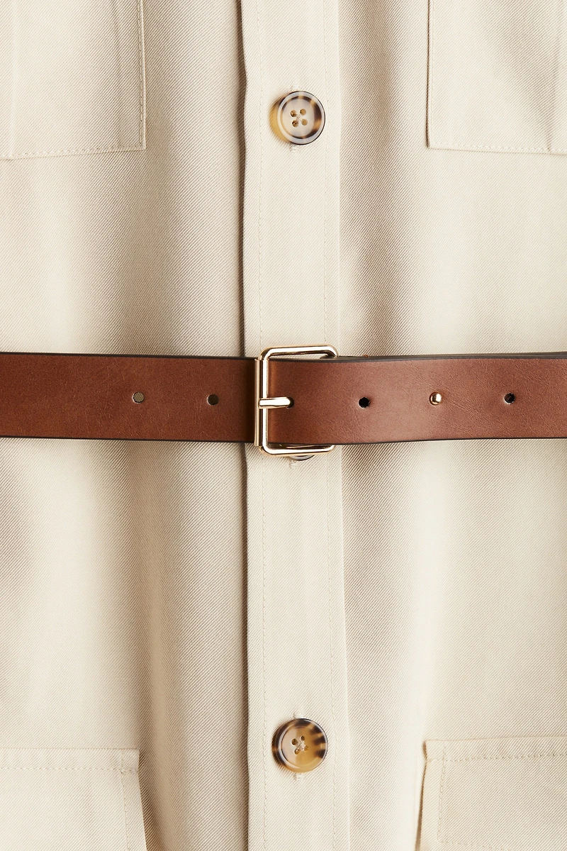Belted Cargo Dress