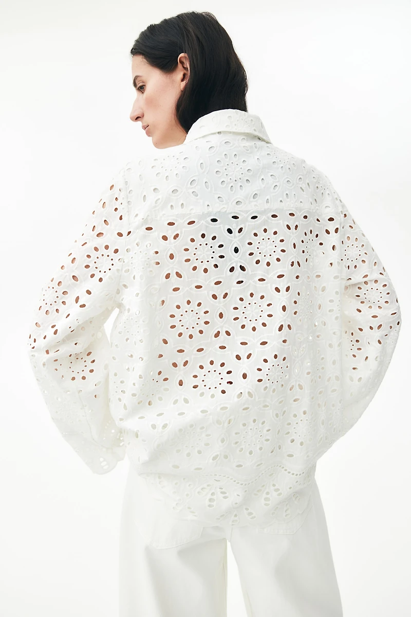 Eyelet Embroidered Shirt