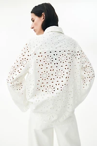 Eyelet Embroidered Shirt