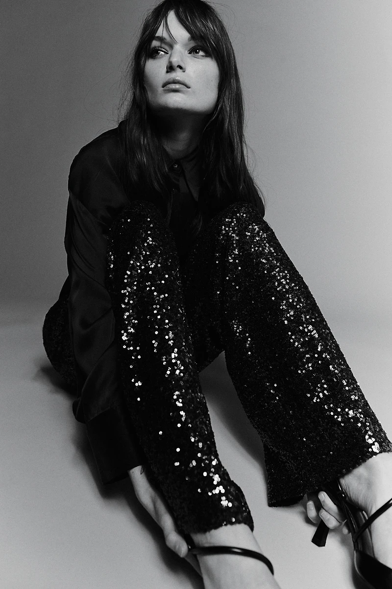 Pantalon à sequins