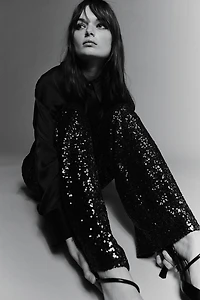 Pantalon à sequins