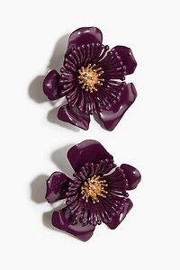 Boucles d'oreilles d'exception en forme de fleurs
