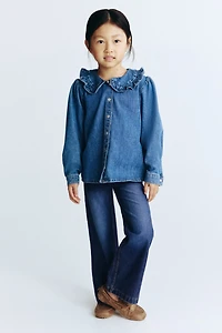 Wide Denim-look Pants