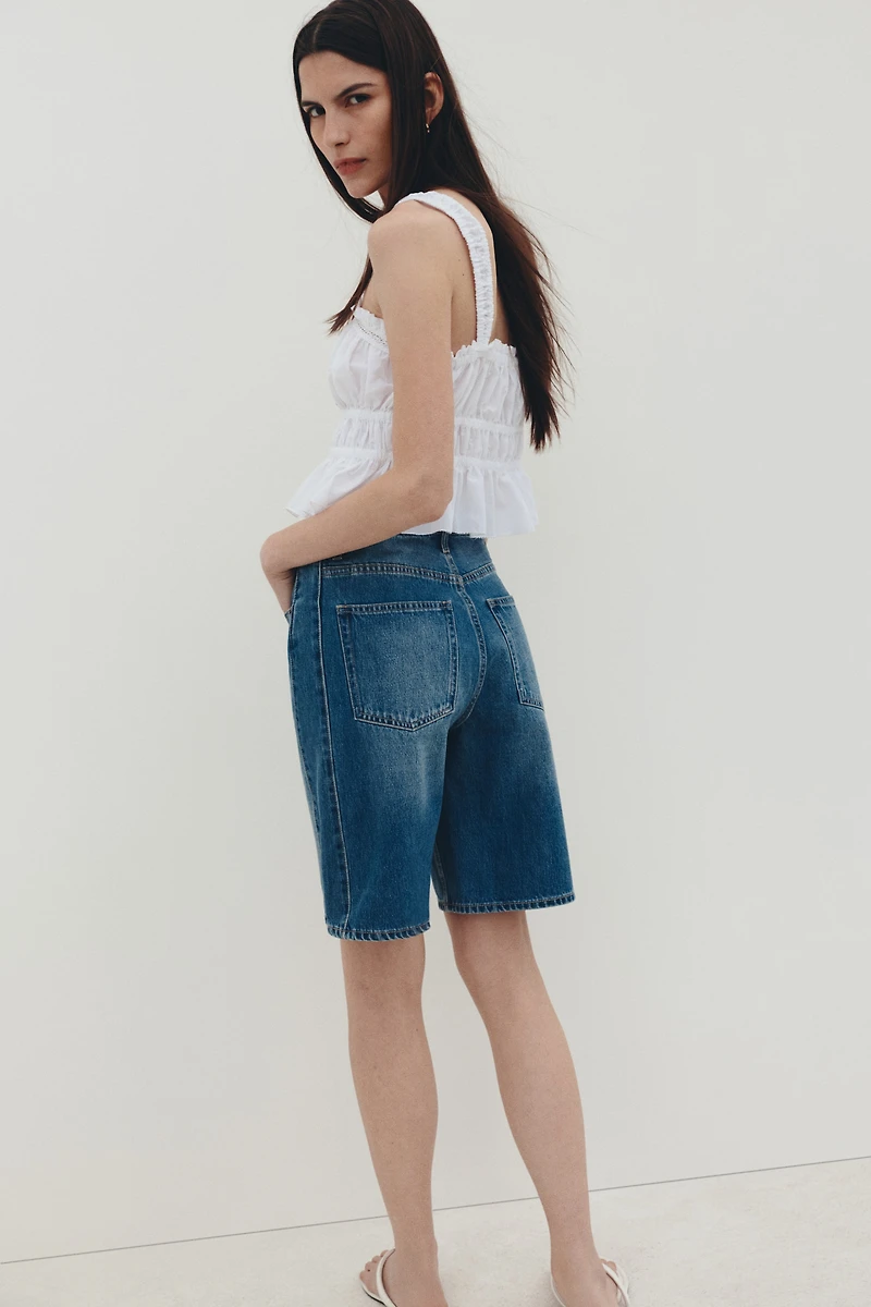 Denim Bermuda Shorts