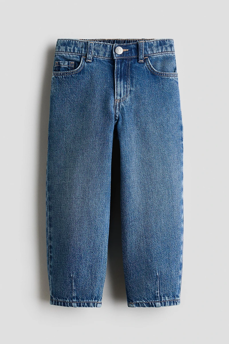 Loose-Fit Barrel Jeans