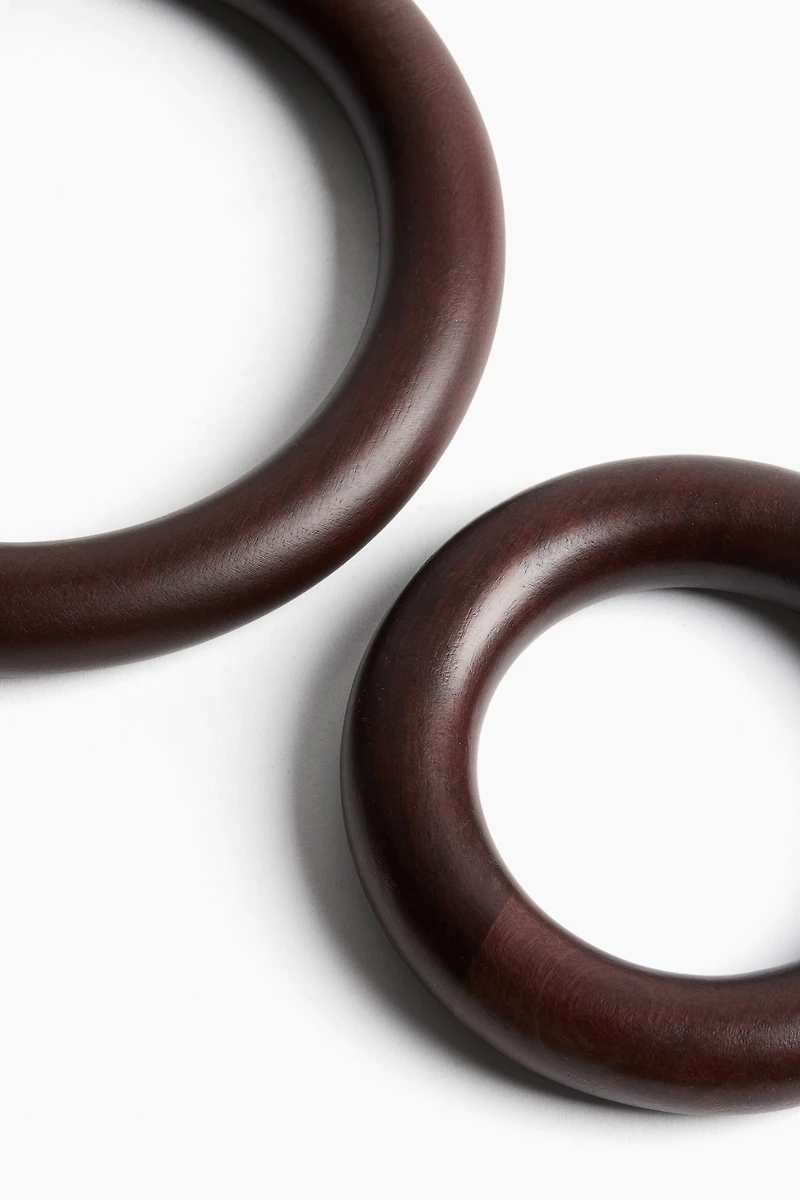 Lot de 2 dessous de plat en bois