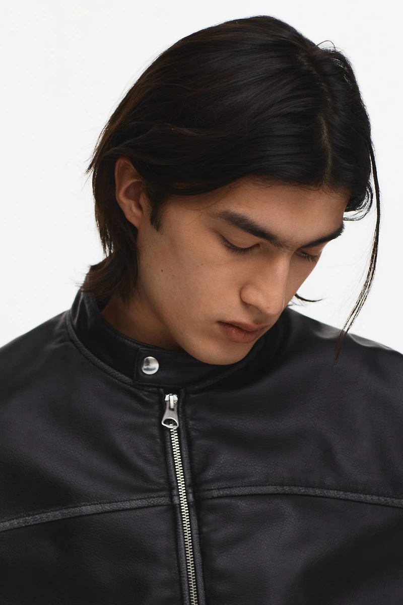 Veste de coureur automobile en tissu enduit