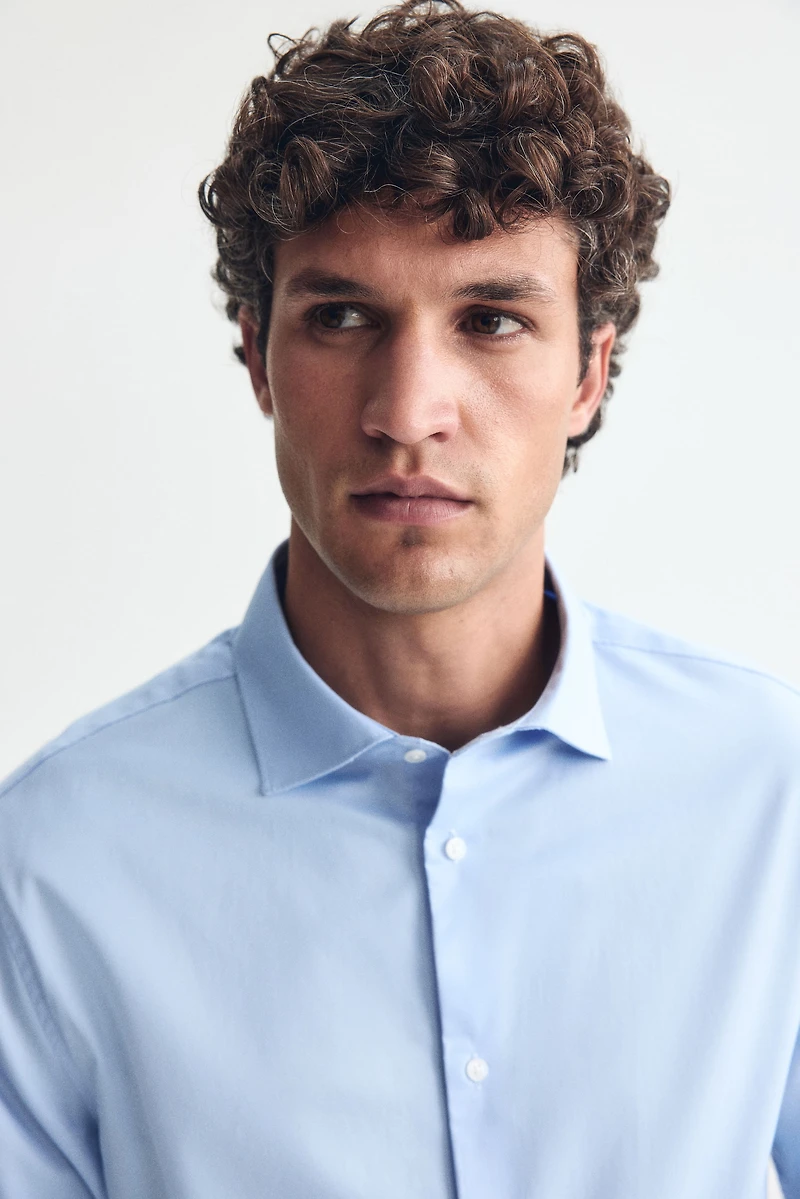 Slim-Fit Cotton Shirt