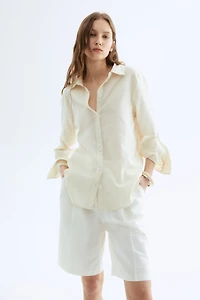 Linen-Blend Shirt
