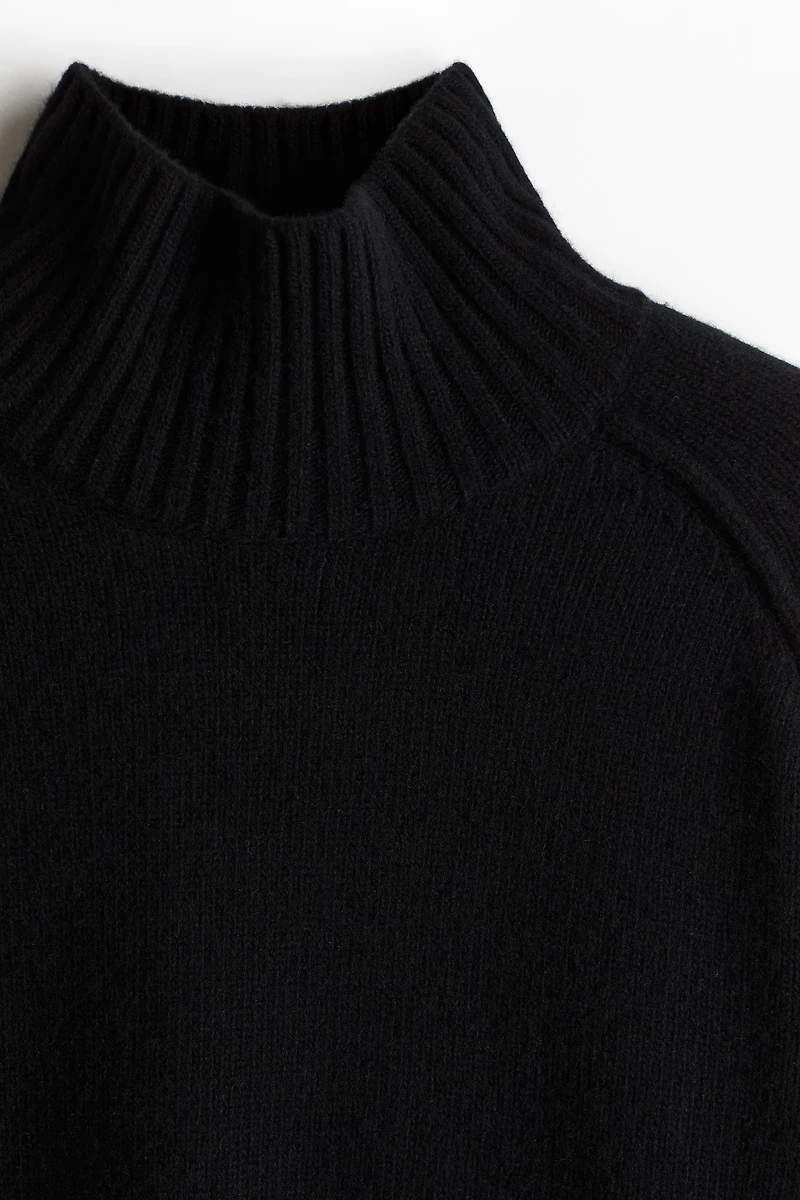 Cashmere-blend Mock Turtleneck Sweater