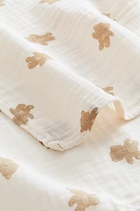 Lot de 2 petits bavoirs d'épaule en mousseline