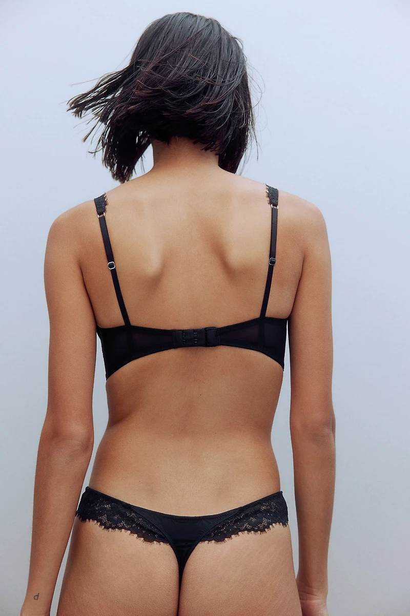 Lot de 2 culottes tanga en microfibre