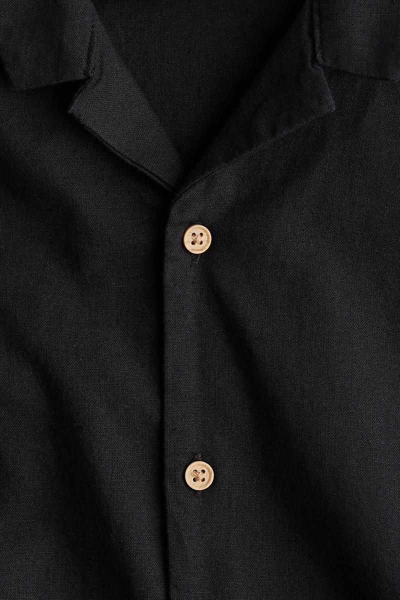 Linen-Blend Resort Shirt
