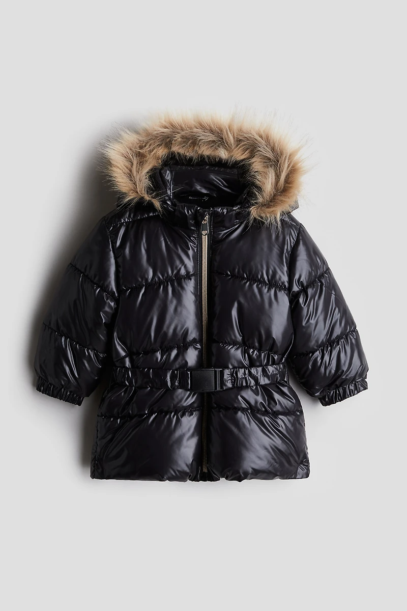 Manteau court avec ceinture