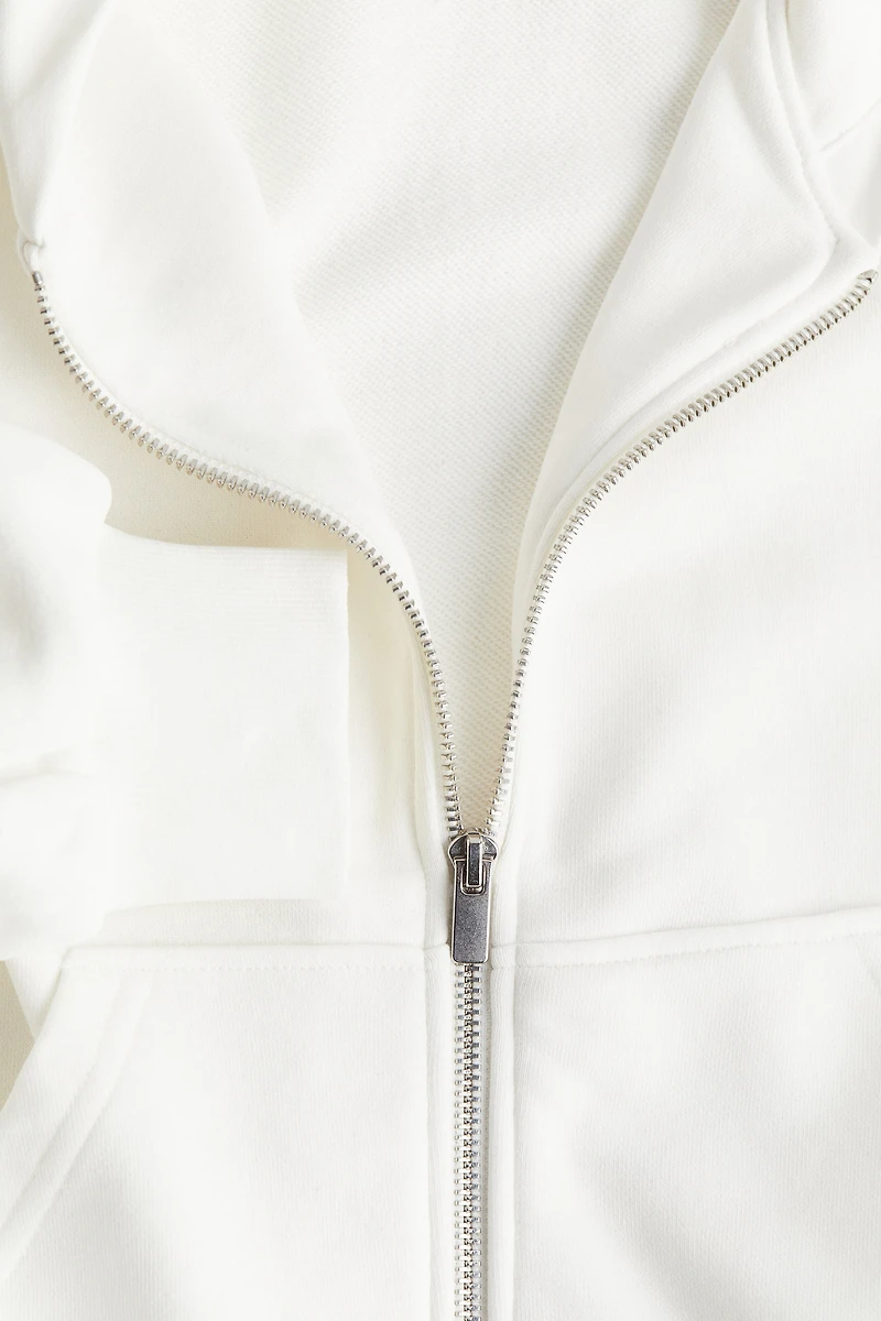 Veste Grande Taille à glissière avec capuchon