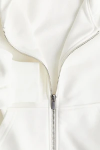 Veste Grande Taille à glissière avec capuchon