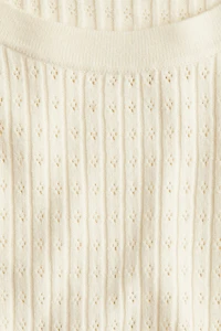 Pointelle-Knit T-Shirt