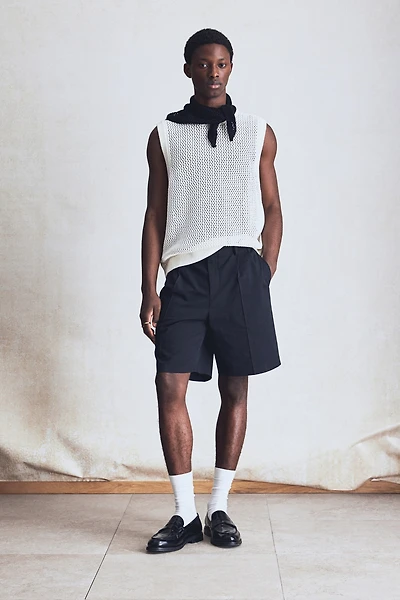 Débardeur classique en tricot pointelle