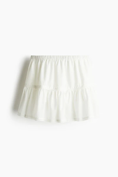 Lace-Detail Mini Skirt