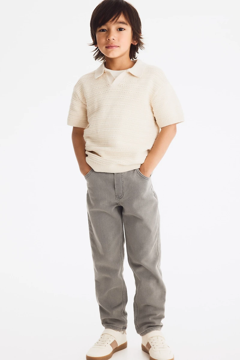 Cotton Denim Joggers