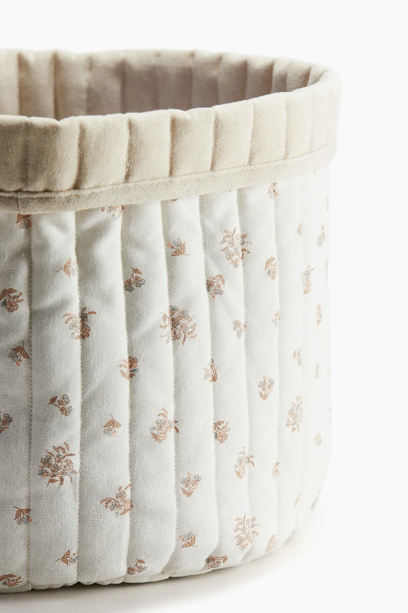Large Quilted Storage Basket