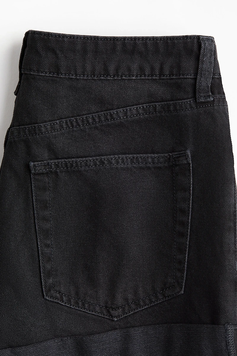 High-Waist Denim Shorts