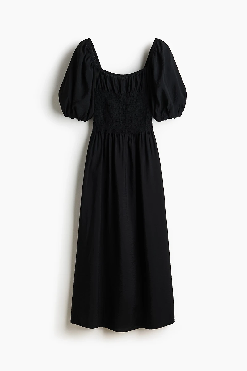 Smocked-Waist Dress