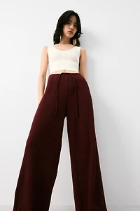 Textured-Knit Pants
