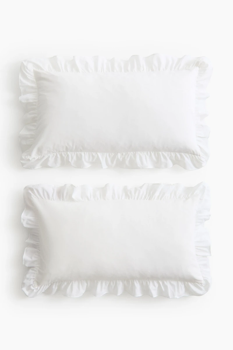 2-Pack Ruffle-Trimmed Pillowcases