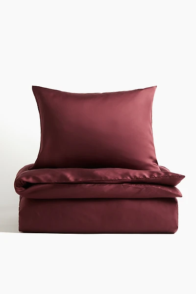 Satin Twin Duvet Cover Set