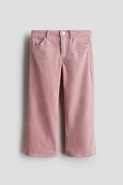 Pantalon large en velours de coton côtelé