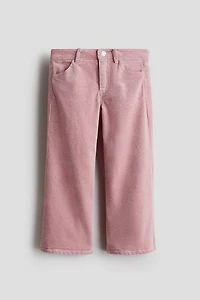 Pantalon large en velours de coton côtelé