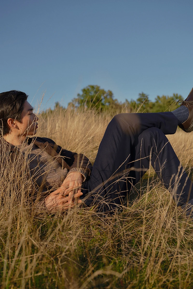 Regular Fit Felted Pants