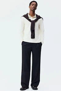 Slim-Fit Long-Sleeved Polo Shirt