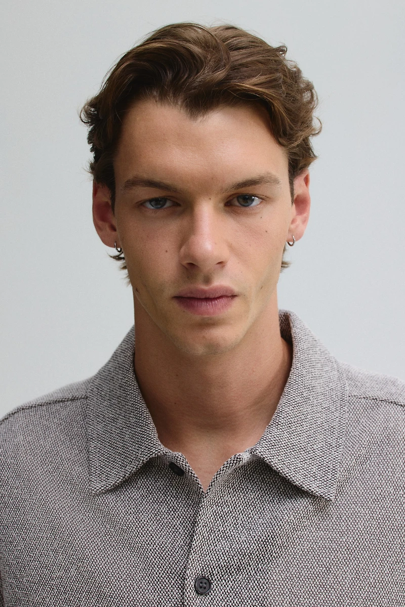 Chemise texturée classique