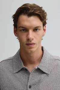 Chemise texturée classique