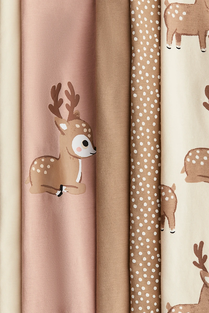 Lot de 5 leggings en coton