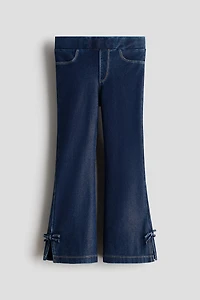 Denim-Look Flared Jeggings