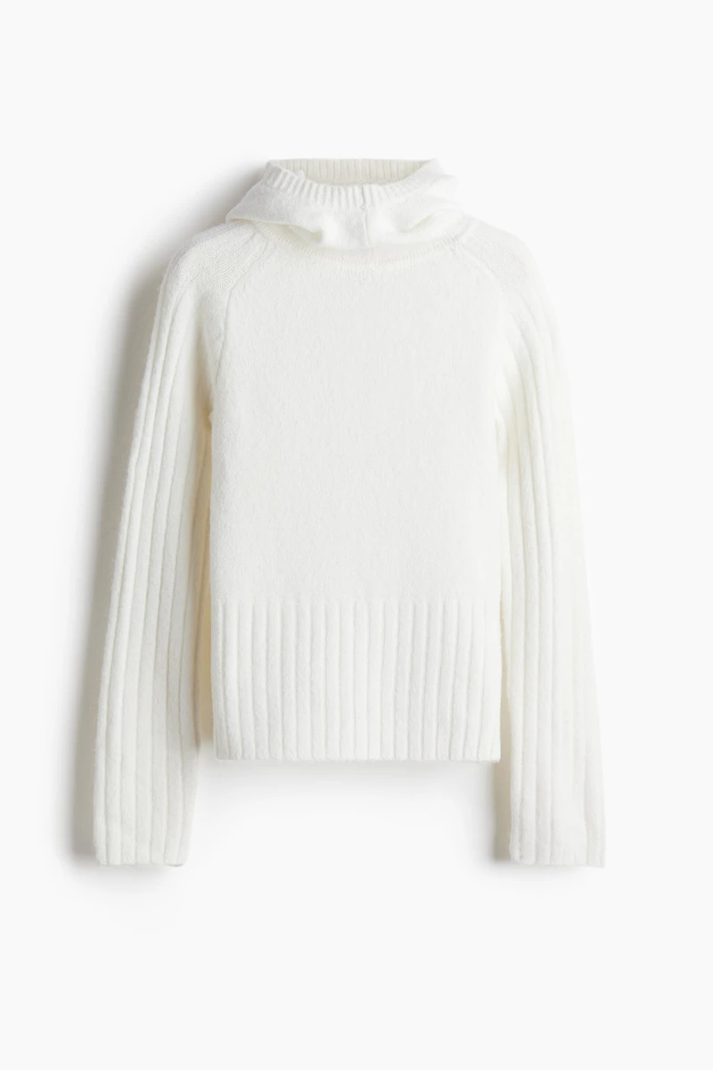 Chandail à capuche façon cagoule