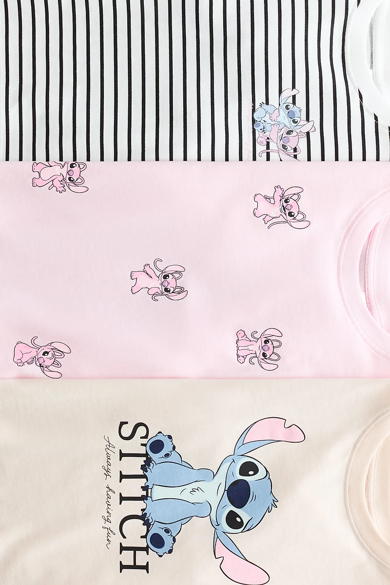 3-pack Printed Jersey Tops