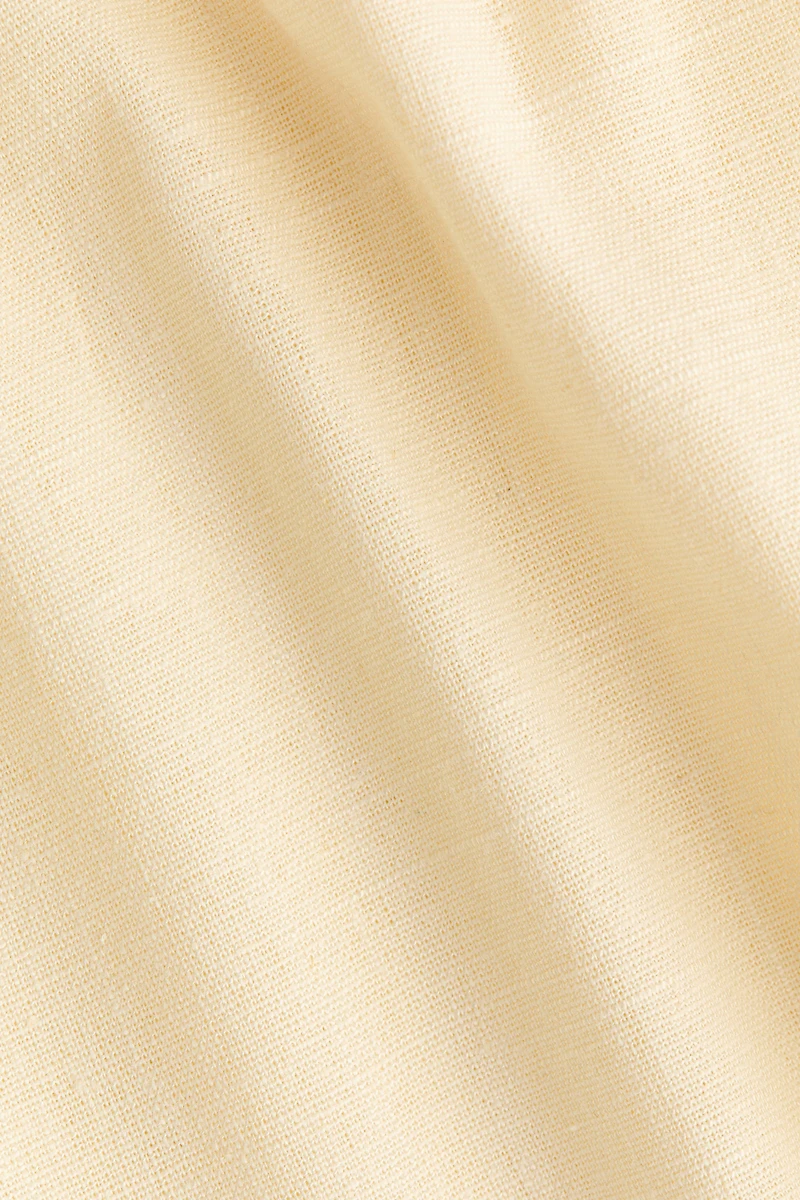 Linen-Blend Drawstring Pants