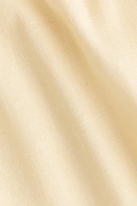 Linen-Blend Drawstring Pants