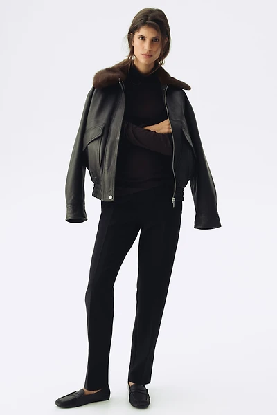 MAMA Pantalon avec fente en bas de jambe