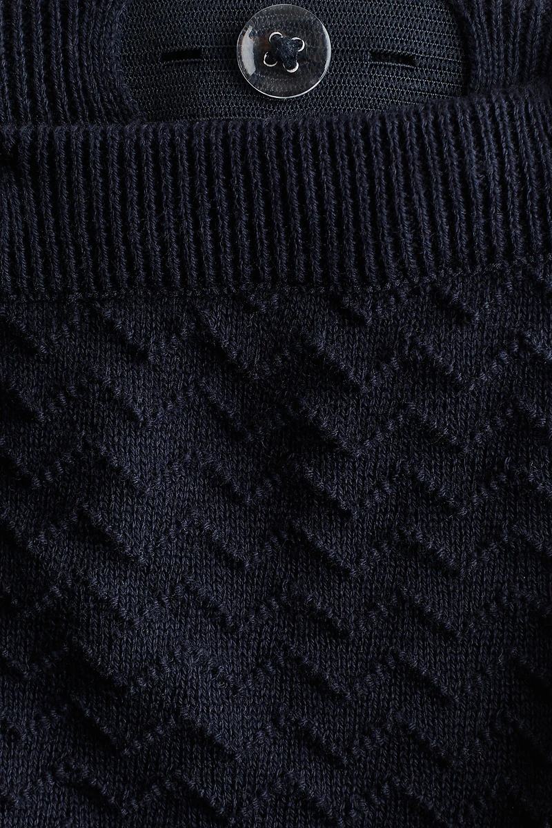 2-Piece Textured-Knit Cotton Set