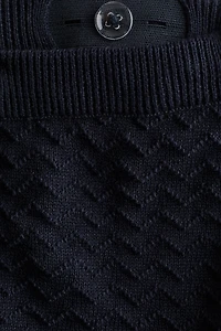 2-Piece Textured-Knit Cotton Set