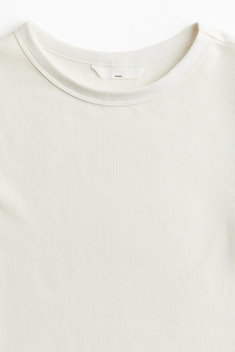 MAMA Ribbed Jersey Top