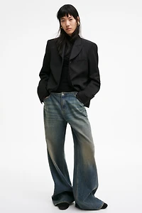 Single-Breasted Wool-Blend Jacket